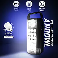 Акумуляторний LED світильник Andowl Q-LED019 прожектор аварійний + USB лампочка у подарунок