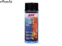 Краска аэрозольная черная APP L650*C Black Spray 210431 400мл