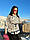 Сорочка-туніка вільного крою, подовжена сорочка з написами, Модна сорочка подовжена, фото 9