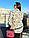 Сорочка-туніка вільного крою, подовжена сорочка з написами, Модна сорочка подовжена, фото 6