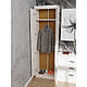 Маленький двухдверный распашной узкий шкаф 60 см для одежды в прихожую коридор Соната Крафт, фото 3