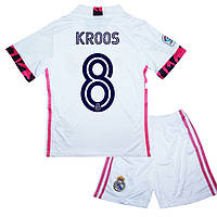 Детская футбольная форма KROOS 8 Реал Мадрид 2020-2021 Adidas Home 125-135 см (set3040_102987)