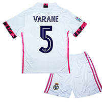 Детская футбольная форма VARANE 5 Реал Мадрид 2020-2021 Adidas Home 125-135 см (set3040_102985)