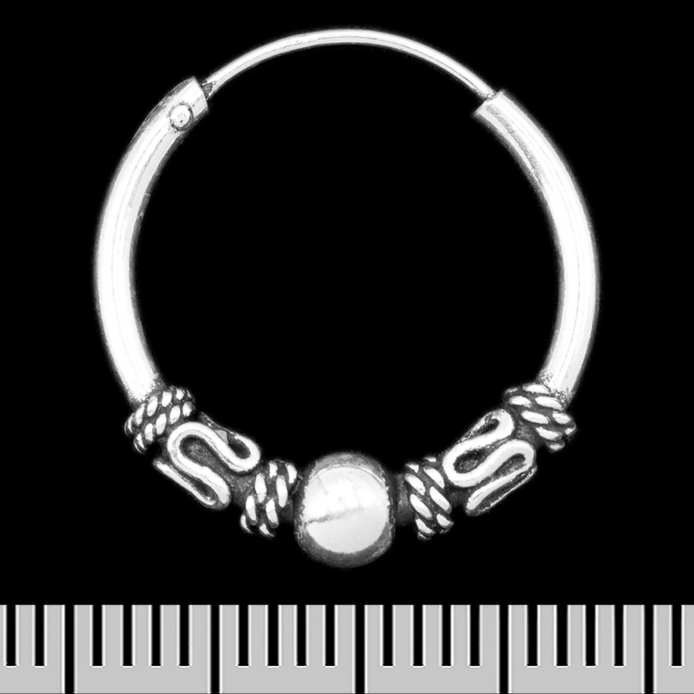 Сережка, кільце з візерунком (eas-087)