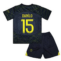 Детская футбольная форма DANILO 15 ПСЖ 2023-2024 Jordan Limited 145-155 см (set3400_117828)
