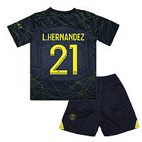 Детская футбольная форма L.HERNÁNDEZ 21 ПСЖ 2023-2024 Jordan Limited 145-155 см (set3400_120036)