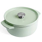 Каструля чавунна з кришкою KitchenAid 22см, 3,3л фісташковий (CC007433-001)