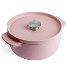 Каструля чавунна з кришкою KitchenAid 22см, 3,3л суха троянда (CC007430-001)