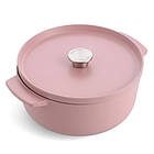 Каструля чавунна з кришкою KitchenAid 26см, 5,2л суха троянда (CC007431-001)