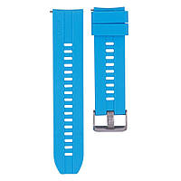 Ремешок удобный силиконовый браслет Samsung Gear S3 22 mm Голубой BS, код: 7827104