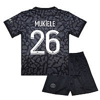 Детская футбольная форма MUKIELE 26 ПСЖ Jordan 2023-2024 Third 125-135 см (set3456_120344)