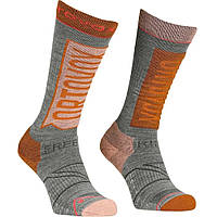 Шкарпетки Ortovox Free Ride Long Socks W 39-41 Сірий/Помаранчевий (1054-025.001.1081)