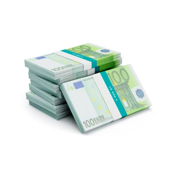 Сувенірні гроші 100 Євро 80 шт\уп, фото 1