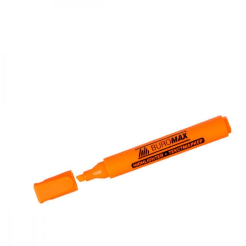 Маркер BuroMAX ВМ8906-11 текстовий круглий NEON 1-4.6 мм помаранчевий 638749
