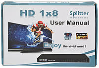 Сплиттер HDMI 1x8 на 8 портов Dellta 1080P HDMI 1.4 (90063) «H-s»