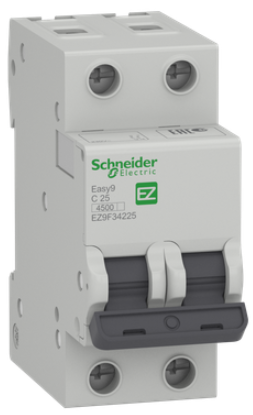 Автоматичний вимикач EZ9F34225 2P 25A C Easy9 Schneider Electric