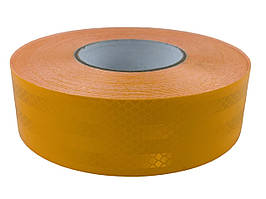 Стрічка світловідбивна 5см х 50м (жовта) SKADI