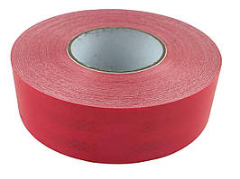 Стрічка світловідбивна 5см х 50м (червона) SKADI