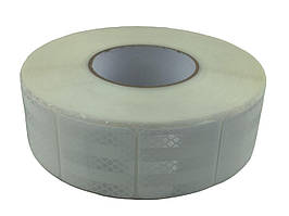 Стрічка світловідбивна 5,5см х 50м сигментована (біла)