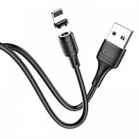 Магнитный кабель USB - Lightning Hoco X52 2.4A 1 метр Black (96368) «H-s»