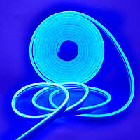 Світлодіодна неонова стрічка NEON 220В JL 2835-120 G IP65 синій, герметична, 5 метрів (0740)