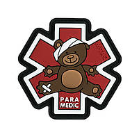 M-Tac нашивка Paramedic Медвідь (PVC) Brown/Black