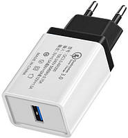 Мережевий зарядний пристрій (адаптер, заряджання) UKC 5216 Fast Charge QC 3.0 AR 60 (4311)