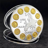 Монета сувенірна жетон 10 років Євросоюзу