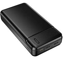 Зовнішній портативний аккумулятор Power Bank Maxlife 20000 mah MX-20 Black