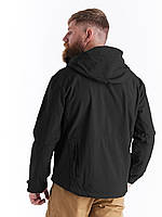 Зимняя тактическая куртка Eagle Soft Shell WJ-17 с флисом Black «H-s»