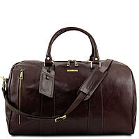 TL Voyager Дорожная кожаная сумка-даффл - Большой размер Tuscany TL141794 (Темно-коричневый) ESTET