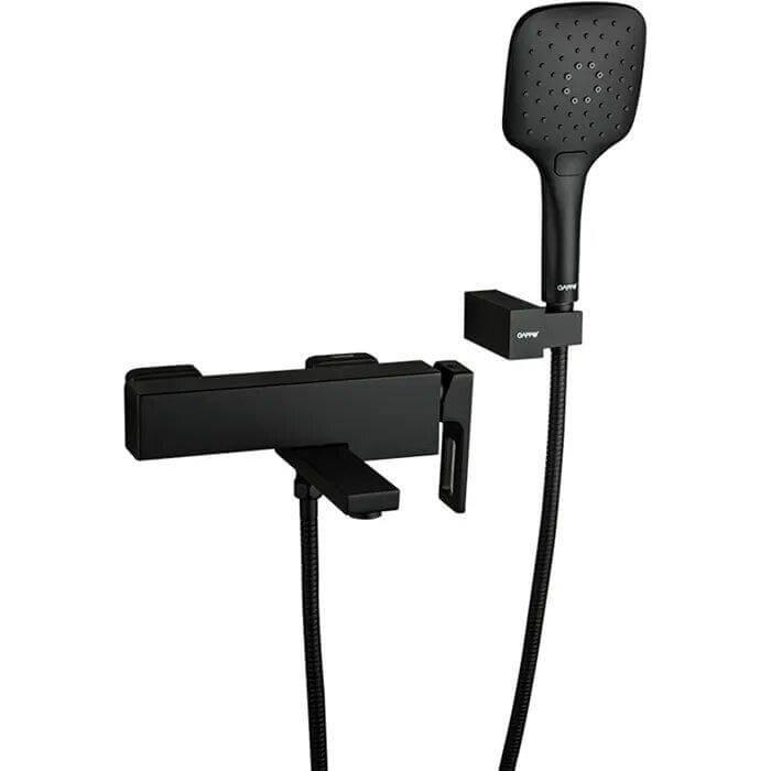 Змішувач для ванни Gappo G3217-6 чорний, фото 1
