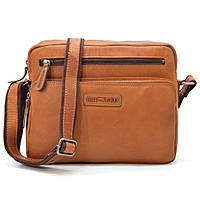 Многофункциональная сумка кросс-боди, цвет коньячный, HILL BURRY HB3162B ESTET