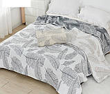 Лляне покривало на ліжко Євро, фото 2