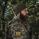 Флісова шапка підшоломник FrostWrap Rip-Stop. Олива. S/M, фото 2