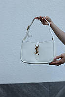 Женская сумка Yves Saint Laurent hobo white, женская сумка, брендовая сумка Ив Сен Лоран хобо, белого цвета