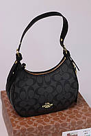 Женская сумка Coach kleo hobo black/grey lux, женская сумка, Коуч черного/серого цвета High Quality