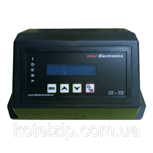 Автоматика для твердотопливного котла Inter Electronics IE-72 v2 PID (на 2 насоса і 1 вентилятор)