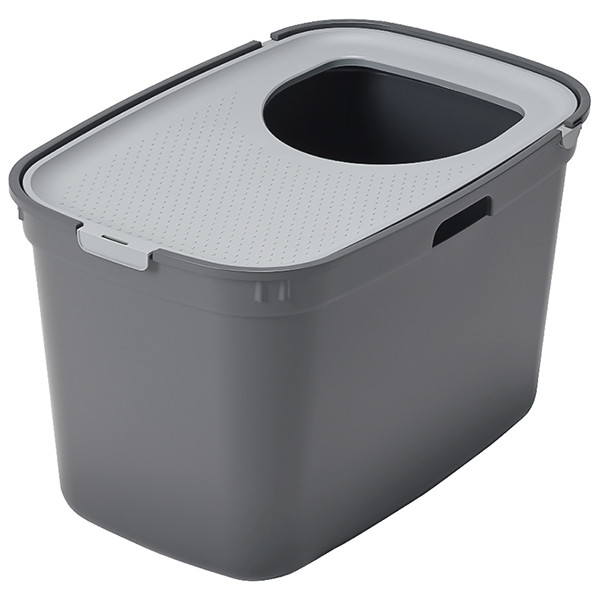 Вертикальний закритий туалет для котів Moderna Top Cat 59х39х38см сірий (AG50275)