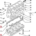 Прокладка блока картера на Fiat Ducato 230, Peugeot Boxer, Citroen Jumper (94-02) 2.5/2.8, 98432857, 98432884, фото 3