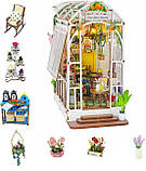 УЦІНКА! ПРИМ'ЯТА КОРОБКА! Бук Нук Садовий дім Book Nook Garden House DIY Інтер'єрний конструктор M02313, фото 4