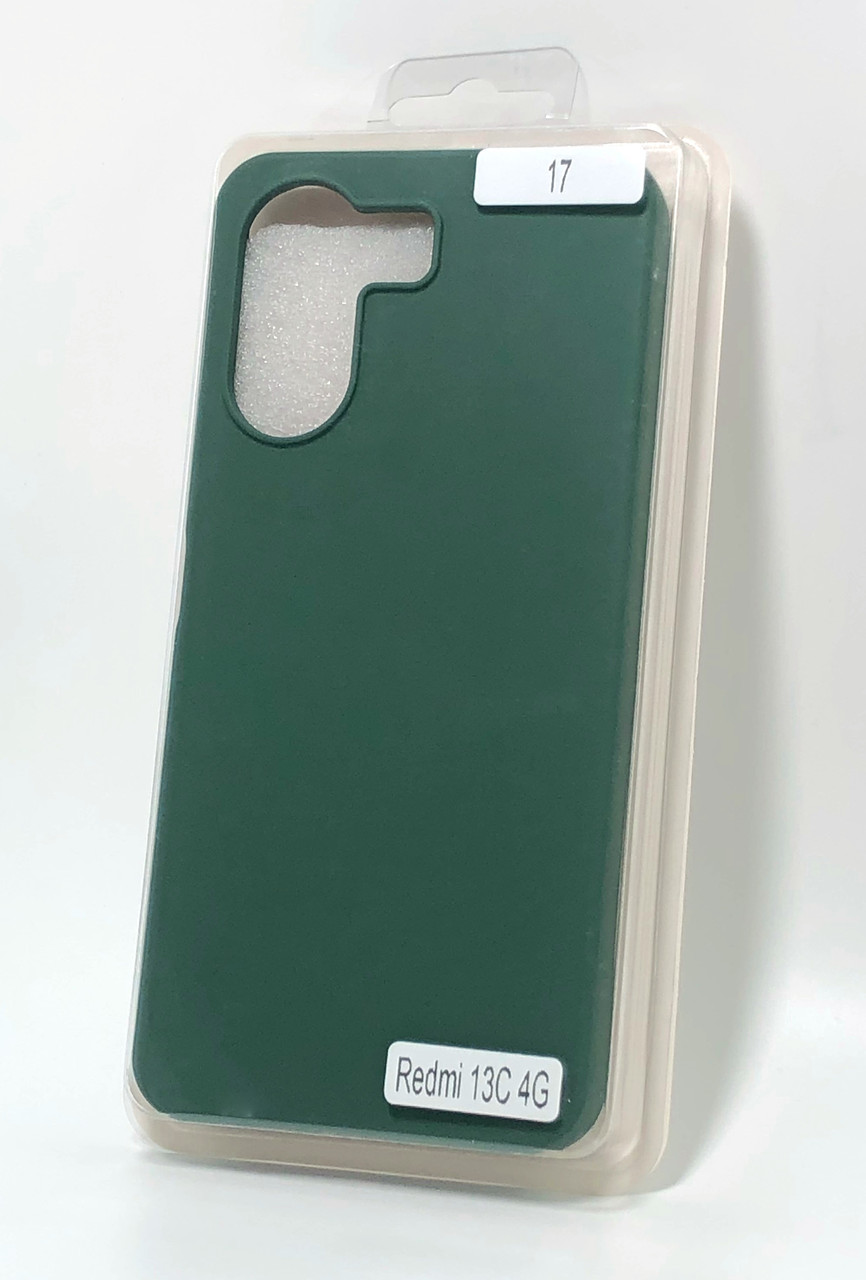 Чохол для телефону Xiaomi Redmi 13C (4G) Silicone Original FULL №17 Dark green (4you)
