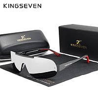 Мужские поляризационные солнцезащитные очки KINGSEVEN N7716 Mirror Silver