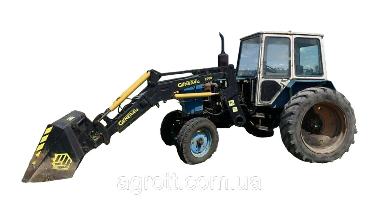 Швидкознімний фронтальний навантажувач КУН GENERAL X на трактор ЮМЗ-6