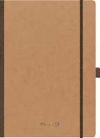 Блокнот Brunnen А4 в клетку FACTplus 96 листов с застежкой Коричневый FT, код: 1937743