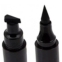 N.ROBIN Professional Makeup подводка-фломастер для век со штампом 2в1 - черный