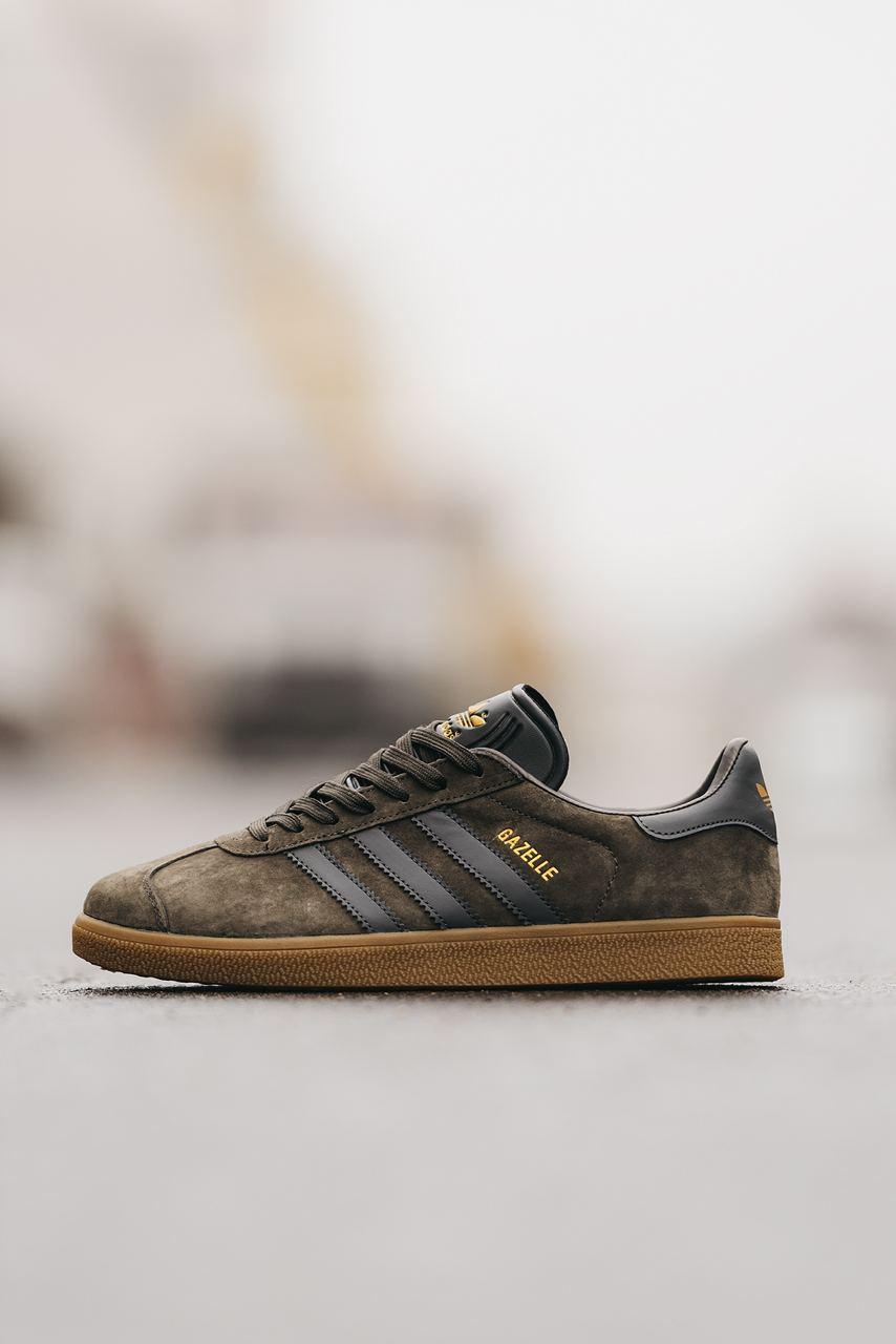Чоловічі Кросівки Adidas Gazelle Brown Gray / Адідас Газелі