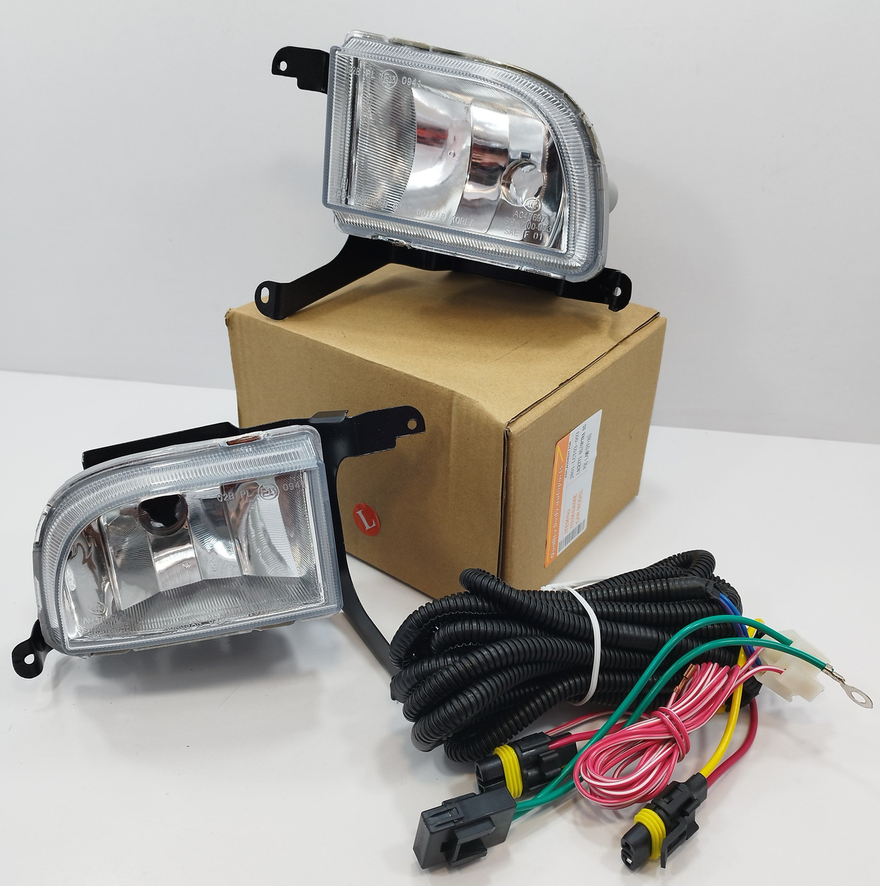 Протитуманні фари Лачетті в комплекті з проводами grog Корея, фото 1