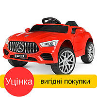 Уценка! Детский электромобиль Mercedes (4 мотора 25W, 1аккум 12V7AH, музыка, свет, EVA) M 4823EBLR-3 Красный