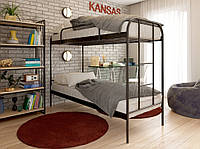 Кровать двухъярусная металлическая TEAM DUO МК. Кровать в спальню из металла в стиле Loft